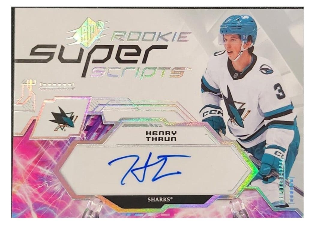 2023-24 SPx Rookie Superscripts Henry Thrun #SSR-HT card