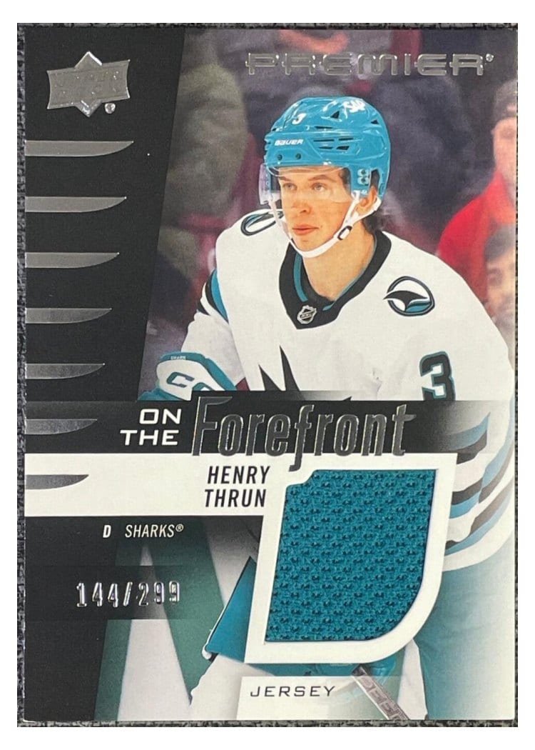 2023-24 Upper Deck Premier On the Forefront Rookies Jersey Henry Thrun #OFR-HT card