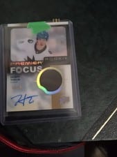 2023-24 Upper Deck Premier Premier Focus Autograph Patch Rookies Henry Thrun #PFR-HT card