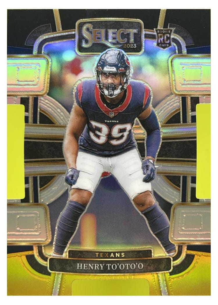 2023 Panini Select Base Set Henry To'oTo'o #39 card