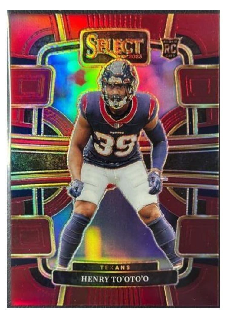 2023 Panini Select Base Set Henry To'oTo'o Maroon Prizm #39 card