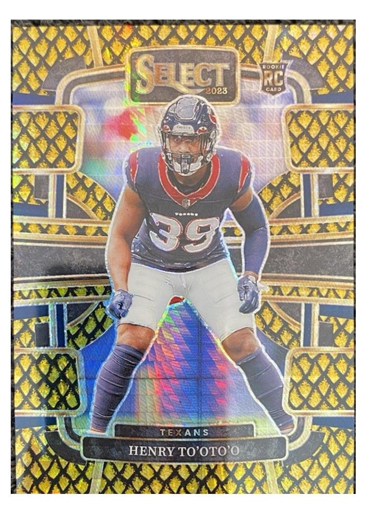 2023 Panini Select Base Set Henry To'oTo'o #39 card