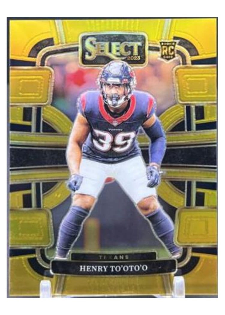 2023 Panini Select Base Set Henry To'oTo'o #39 card