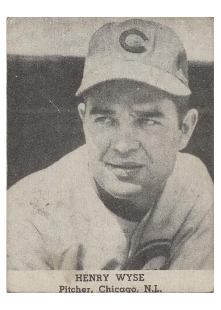1947 Tip Top Bread Henry Wyse card