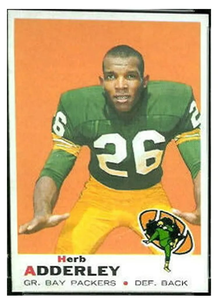 1969 Topps Herb Adderley #255 card