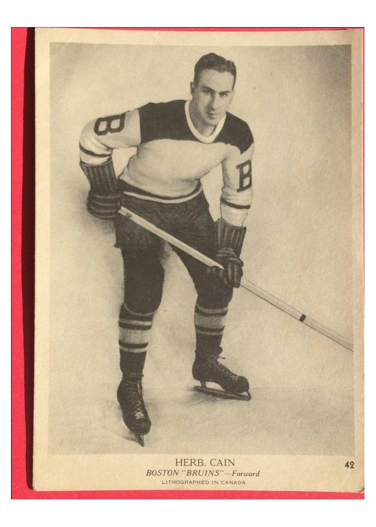 1939 O-Pee-Chee V301-1 Herb Cain #42 card