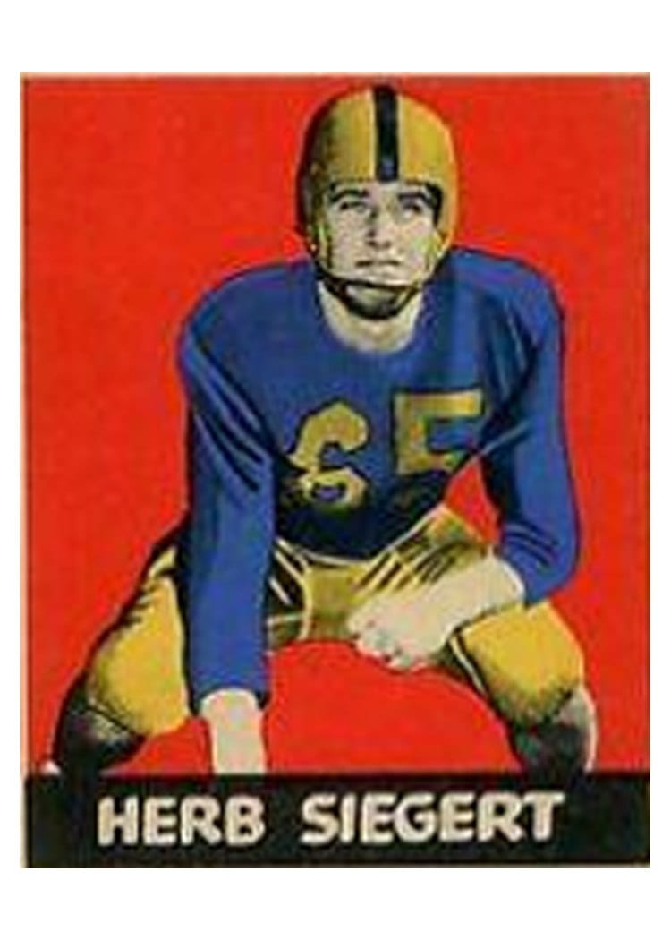 1949 Leaf Herb Siegert #70 card