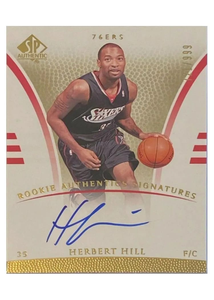 2007 SP Authentic Herbert Hill Autograph #113 card