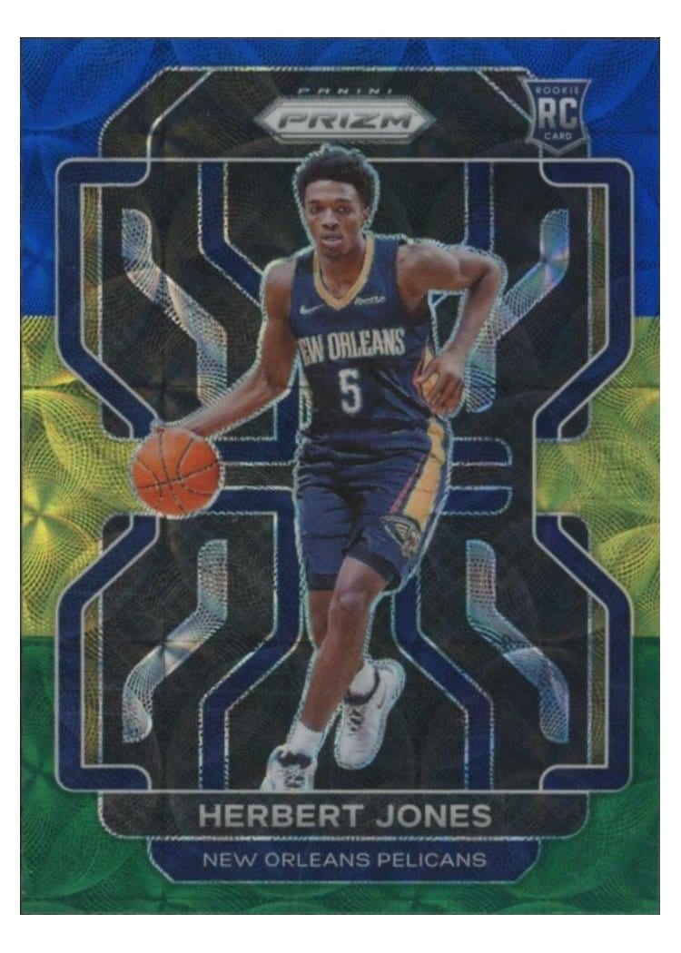 2021-22 Panini Prizm Base Set Herbert Jones Blue Yellow Green Choice Prizm #329 card