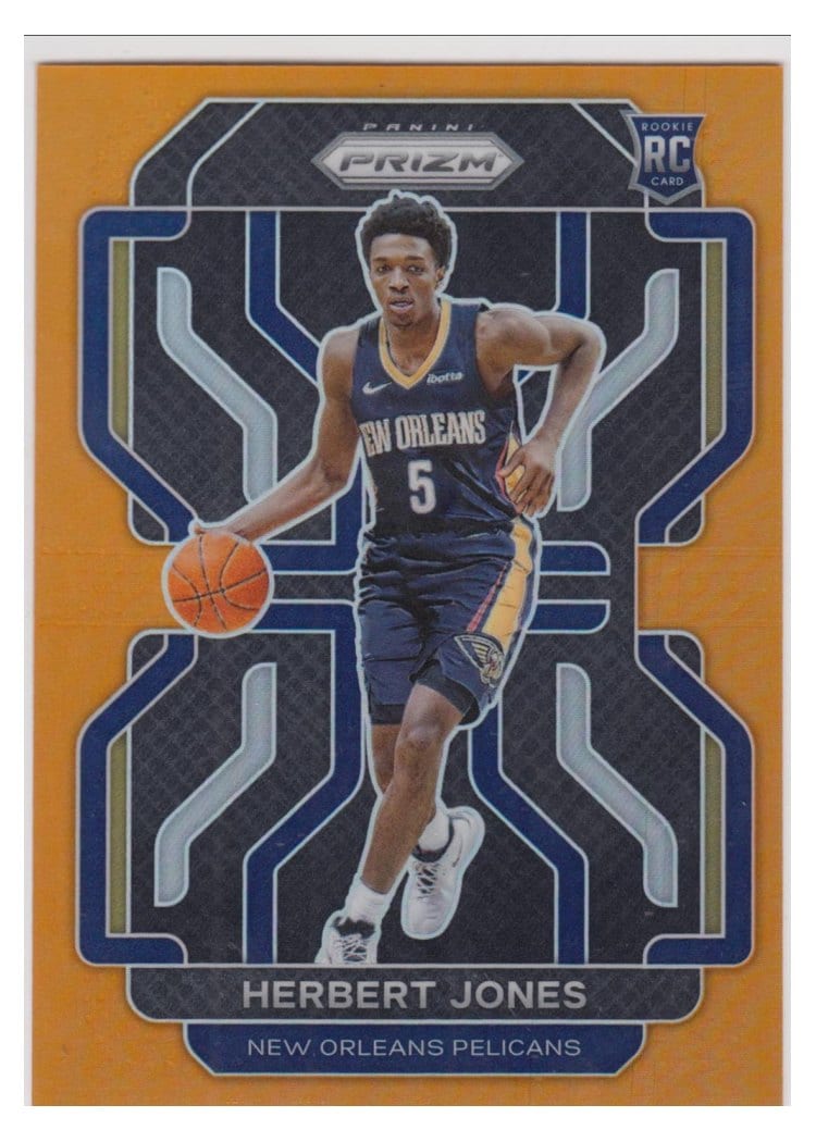 2021-22 Panini Prizm Base Set Herbert Jones Orange Prizm #329 card