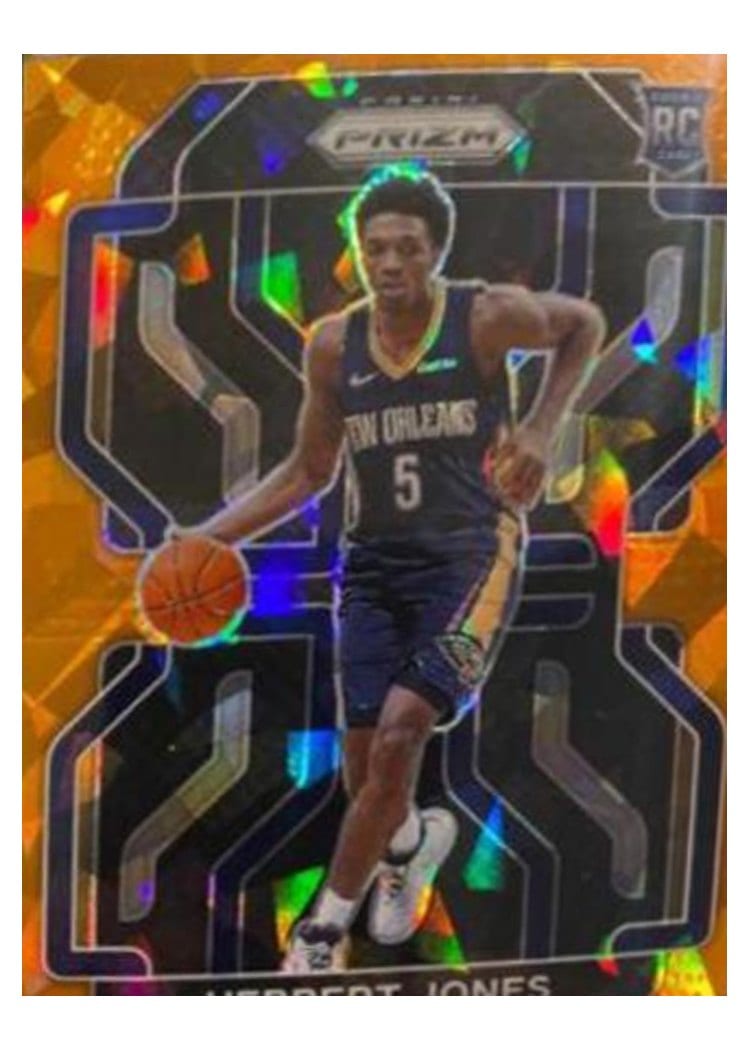 2021-22 Panini Prizm Base Set Herbert Jones Orange Ice Prizm #329 card