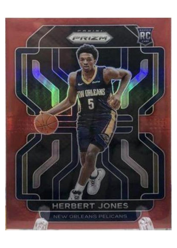 2021-22 Panini Prizm Base Set Herbert Jones Red Prizm #329 card