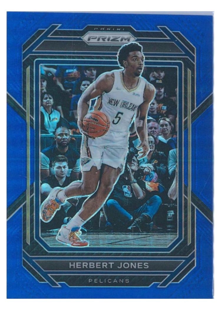 2022-23 Panini Prizm Base Set Herbert Jones Blue Prizm #201 card