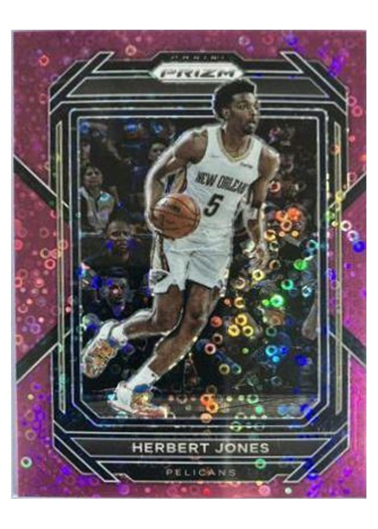 2022-23 Panini Prizm Base Set Herbert Jones Fast Break Pink Prizm #201 card