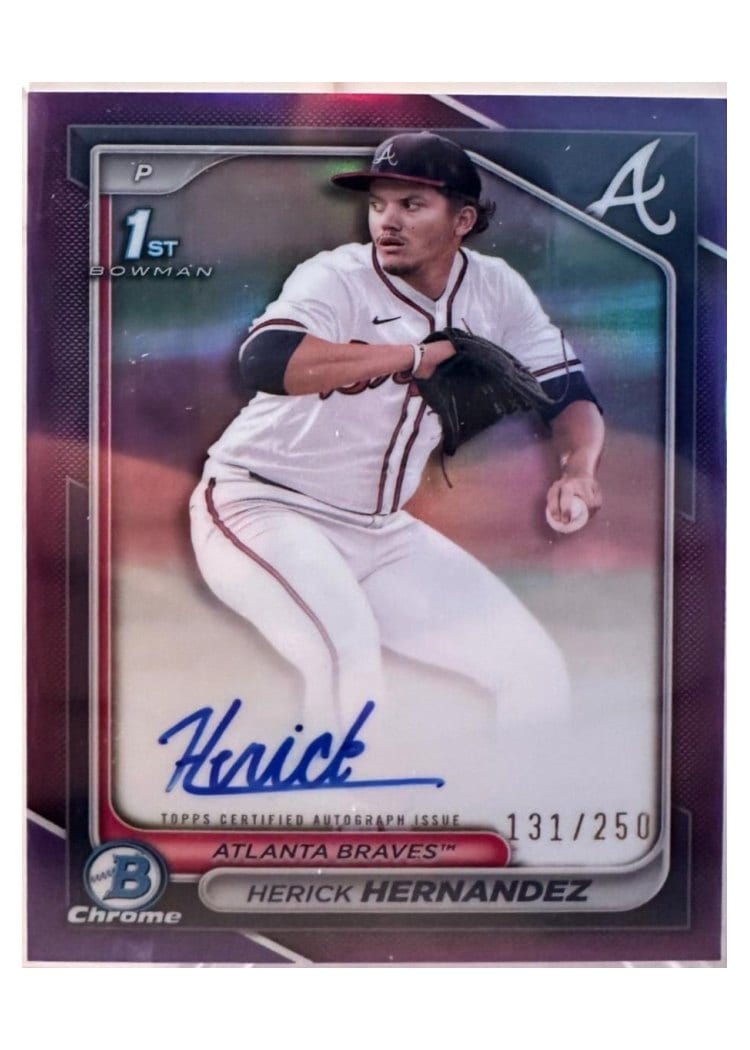 2024 Bowman Draft Chrome Prospect Autographs Herick Hernandez #CPA-HH card
