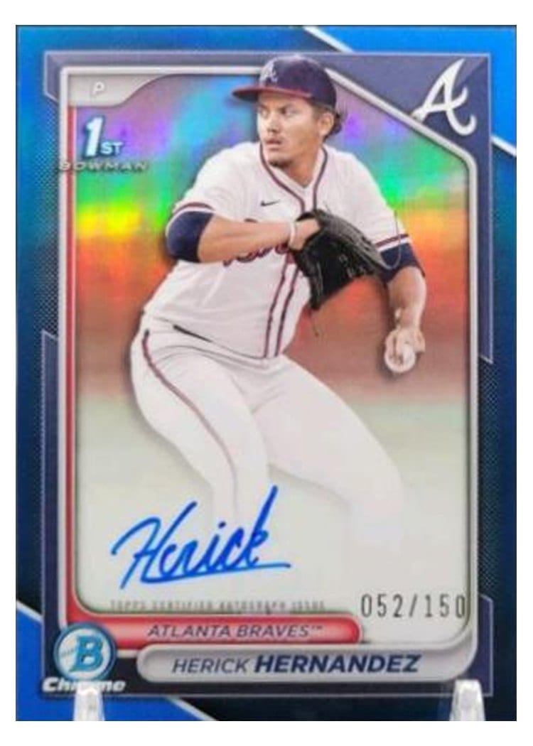 2024 Bowman Draft Chrome Prospect Autographs Herick Hernandez #CPA-HH card