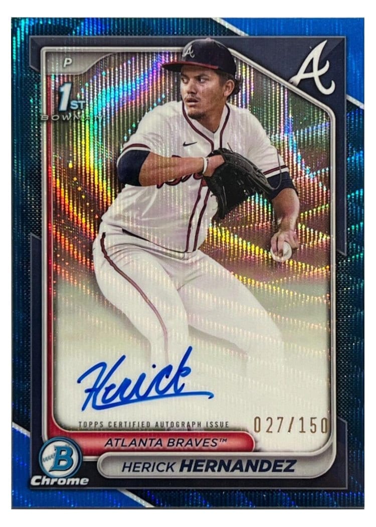 2024 Bowman Draft Chrome Prospect Autographs Herick Hernandez #CPA-HH card