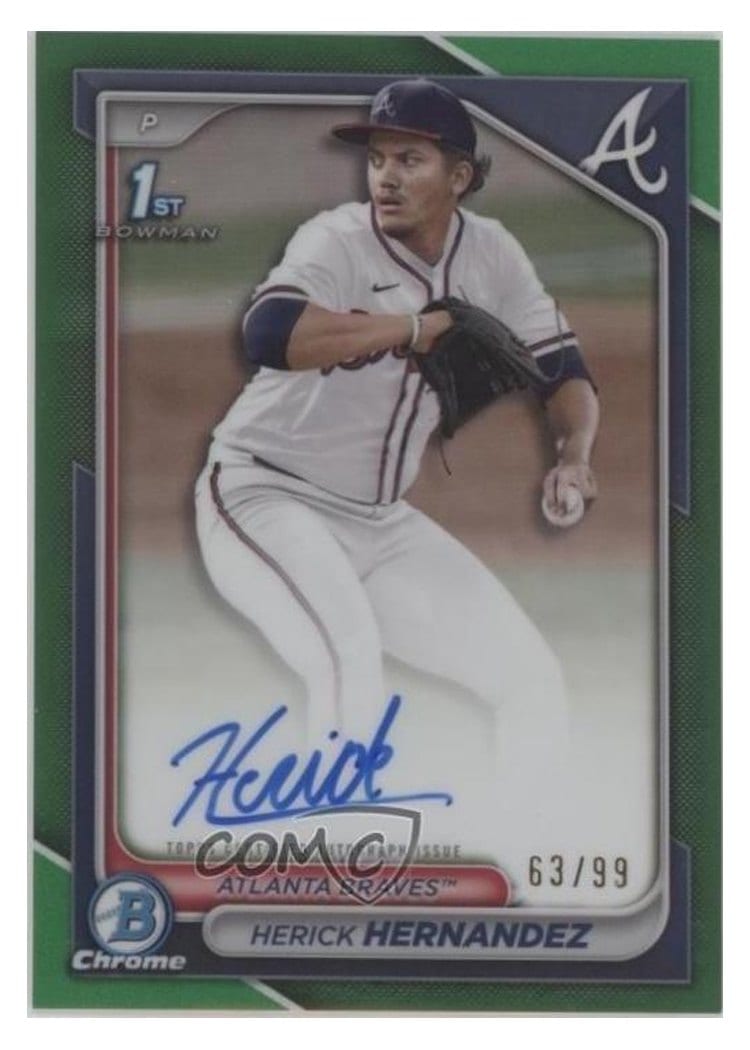 2024 Bowman Draft Chrome Prospect Autographs Herick Hernandez #CPA-HH card