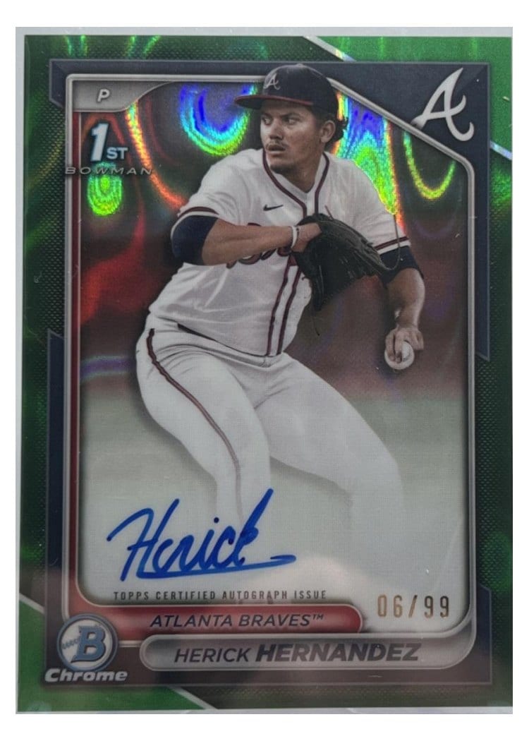 2024 Bowman Draft Chrome Prospect Autographs Herick Hernandez #CPA-HH card