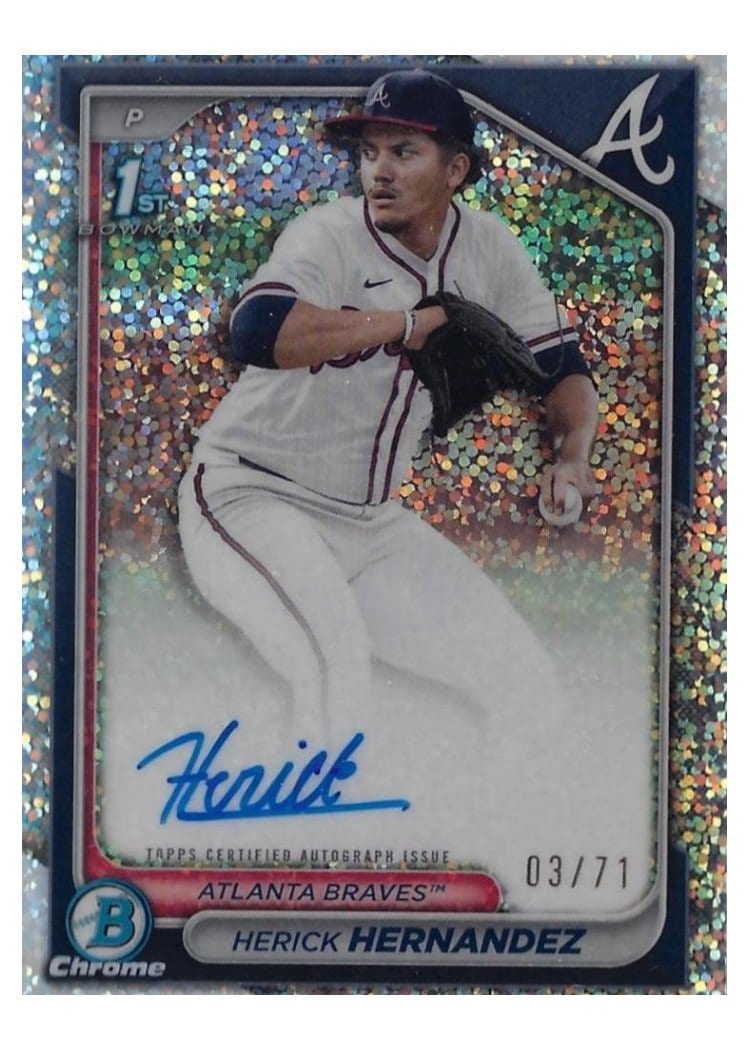 2024 Bowman Draft Chrome Prospect Autographs Herick Hernandez #CPA-HH card