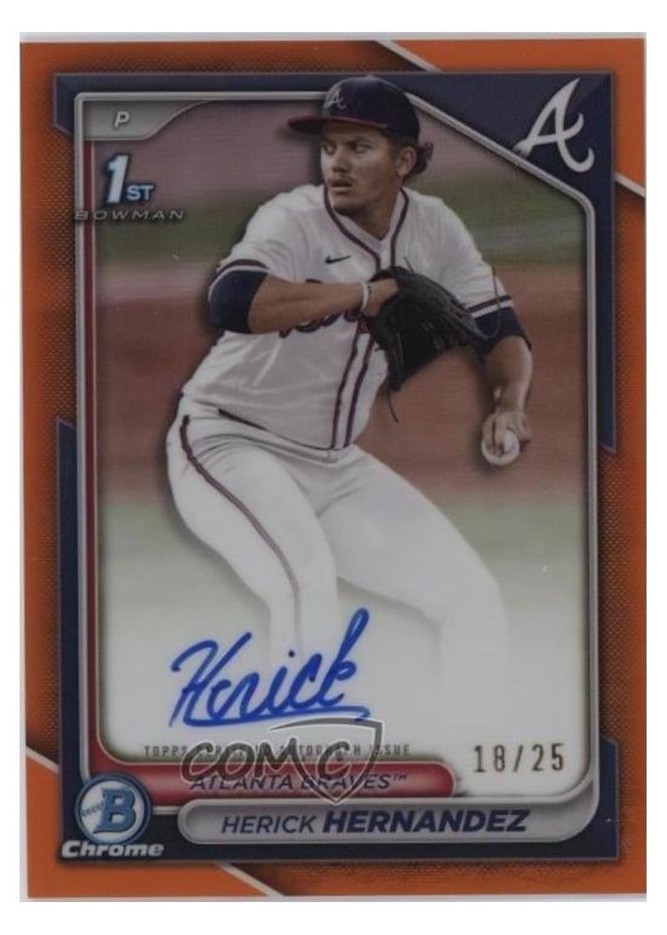 2024 Bowman Draft Chrome Prospect Autographs Herick Hernandez #CPA-HH card