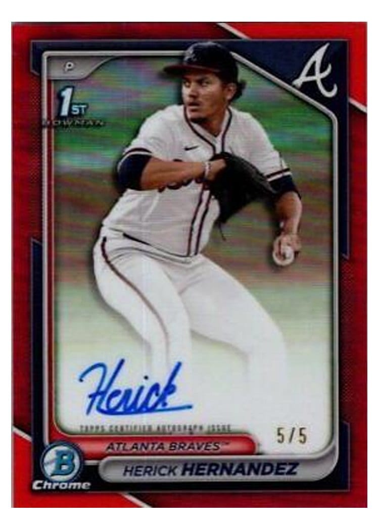 2024 Bowman Draft Chrome Prospect Autographs Herick Hernandez #CPA-HH card