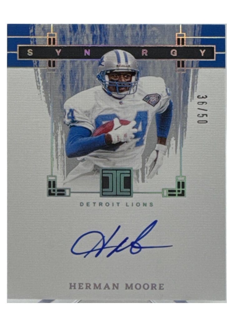 2024 Panini Impeccable Synergy Signatures Herman Moore #17 card