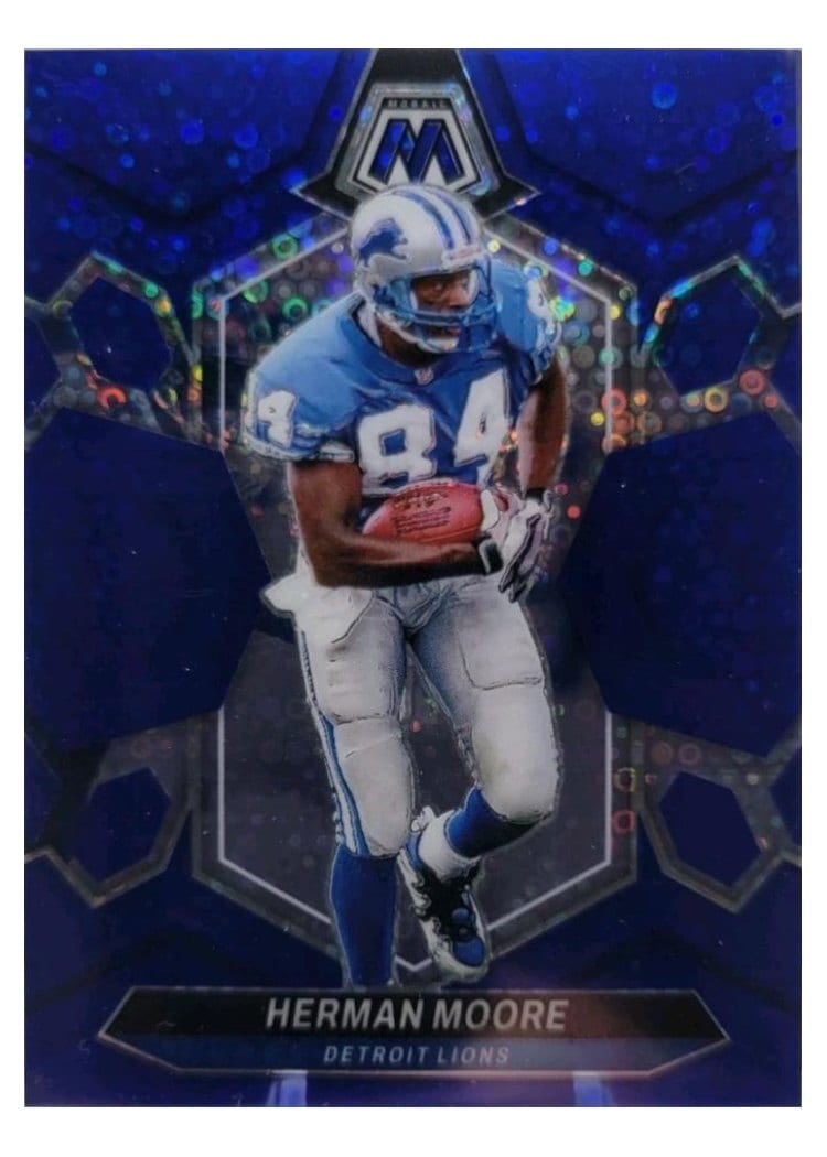 2024 Panini Mosaic Base Set Herman Moore No Huddle Blue #249 card