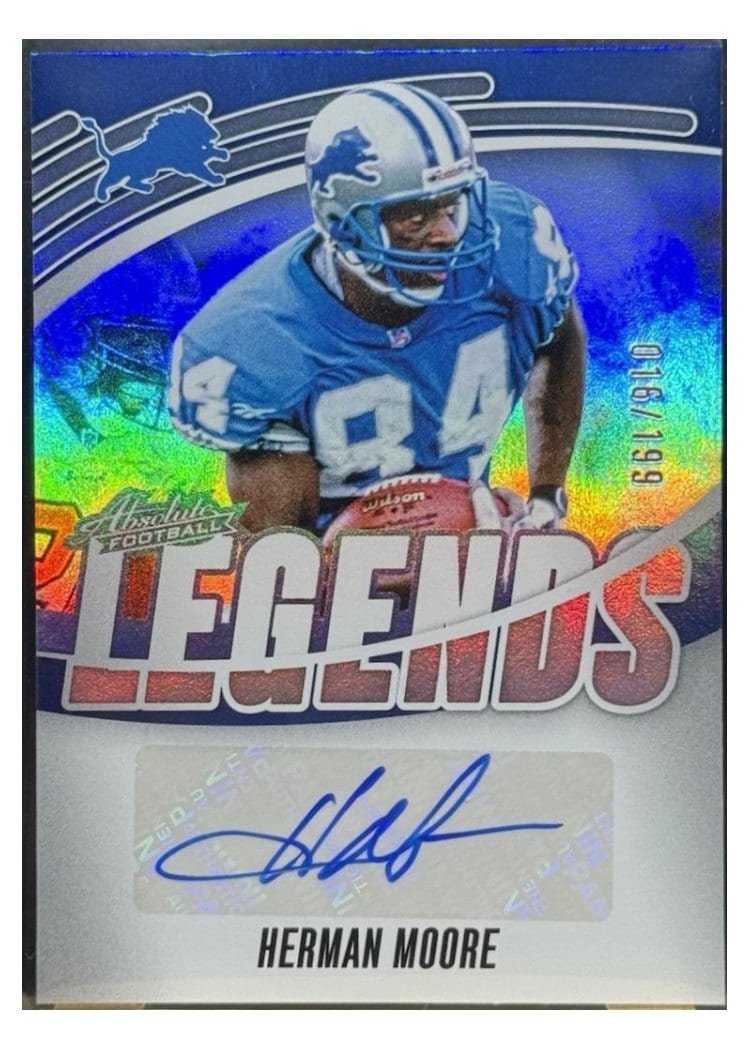 2025 Panini Absolute Absolute Legends Signatures Herman Moore #ALS-HME card
