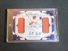 2024 Panini Flawless Prominent Swatch Signatures Heston Kjerstad #PSS-HK card