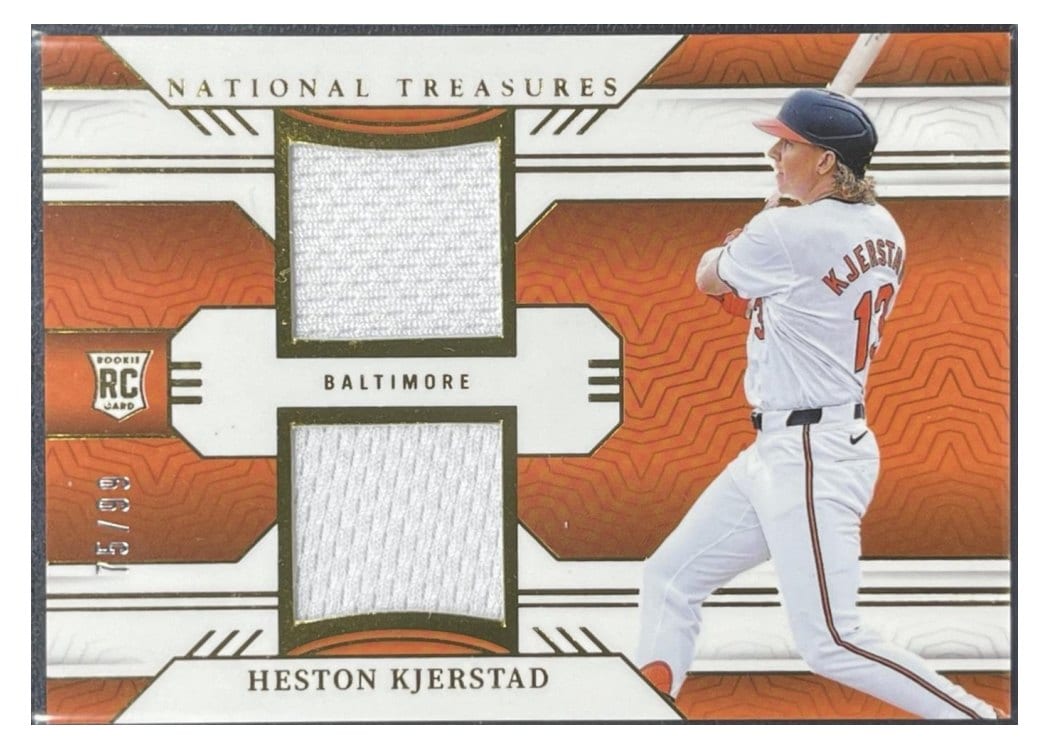 2024 Panini National Treasures Game Gear Swatches Dual Heston Kjerstad #23 card