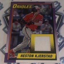 2024 Topps Heritage Clubhouse Collection Relic Heston Kjerstad #CCR-HK card