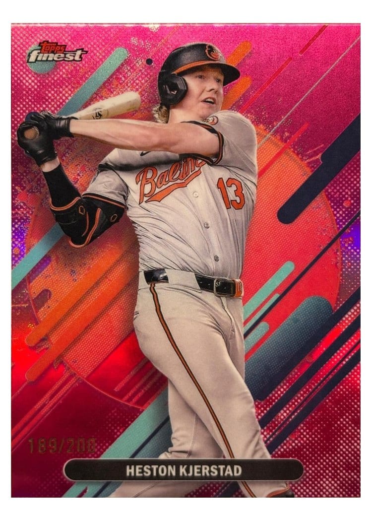 2025 Finest Base Set Heston Kjerstad Magenta Refractor #254 card