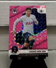 2021 Panini Mosaic Premier League Heung Min Son Pink Fluorescent #104 card