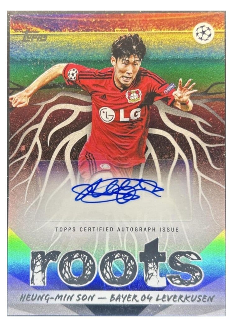 2025-26 Topps UEFA Club Competitions Roots Autographs Heung-min Son #RA-HS card