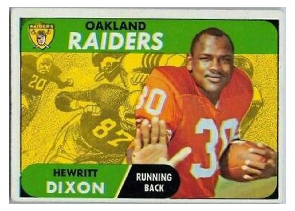 1968 Topps Hewritt Dixon #64 card