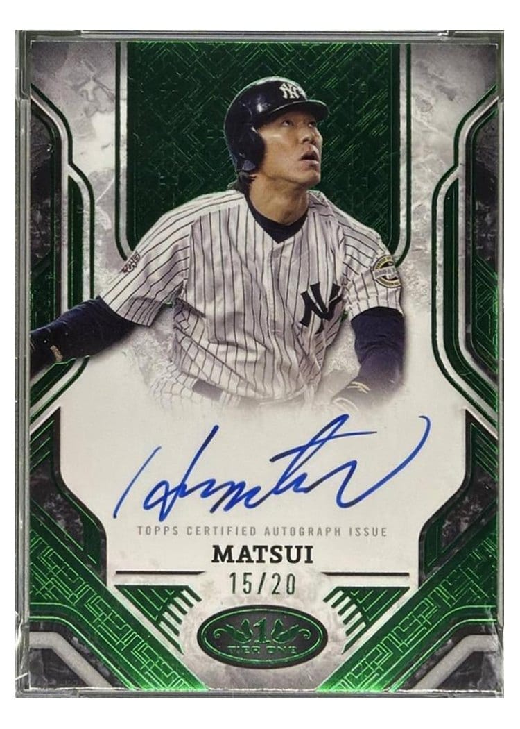 2025 Topps Tier One Prime Performers Autographs Hideki Matsui #PPA-HM card
