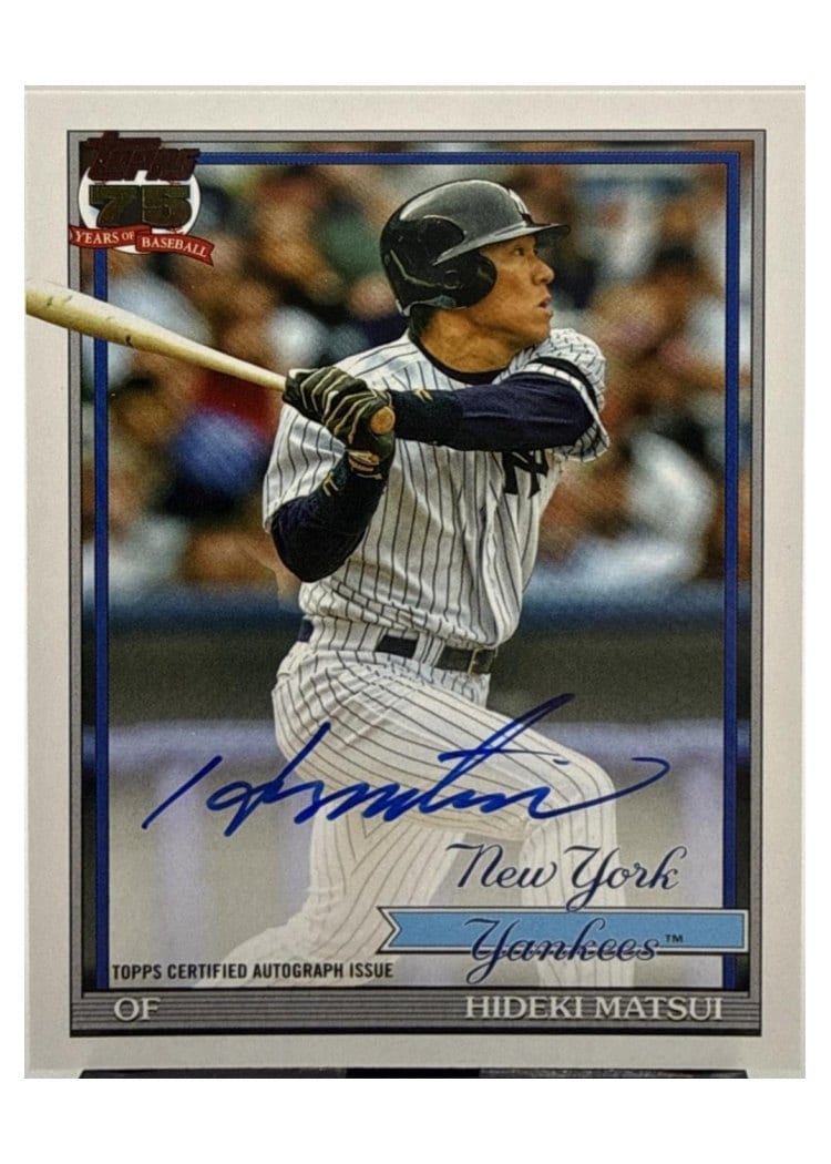 2026 Topps 1991 Topps Autographs Hideki Matsui #91A-HM card