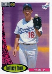 1996 Collector's Choice Base Set Hideo Nomo #270 card