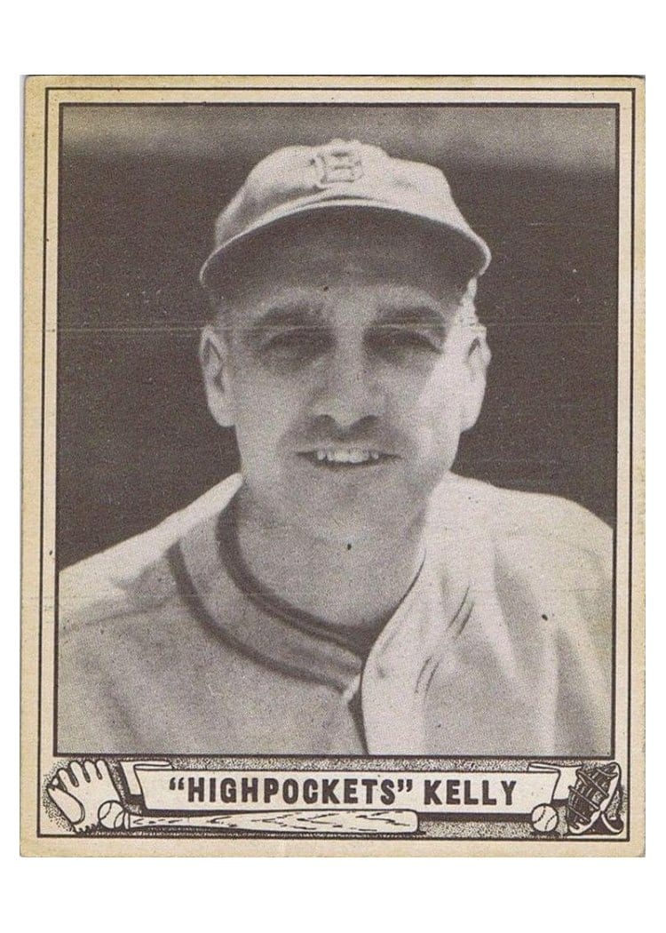 1940 Play Ball Highpockets Kelly #142 card