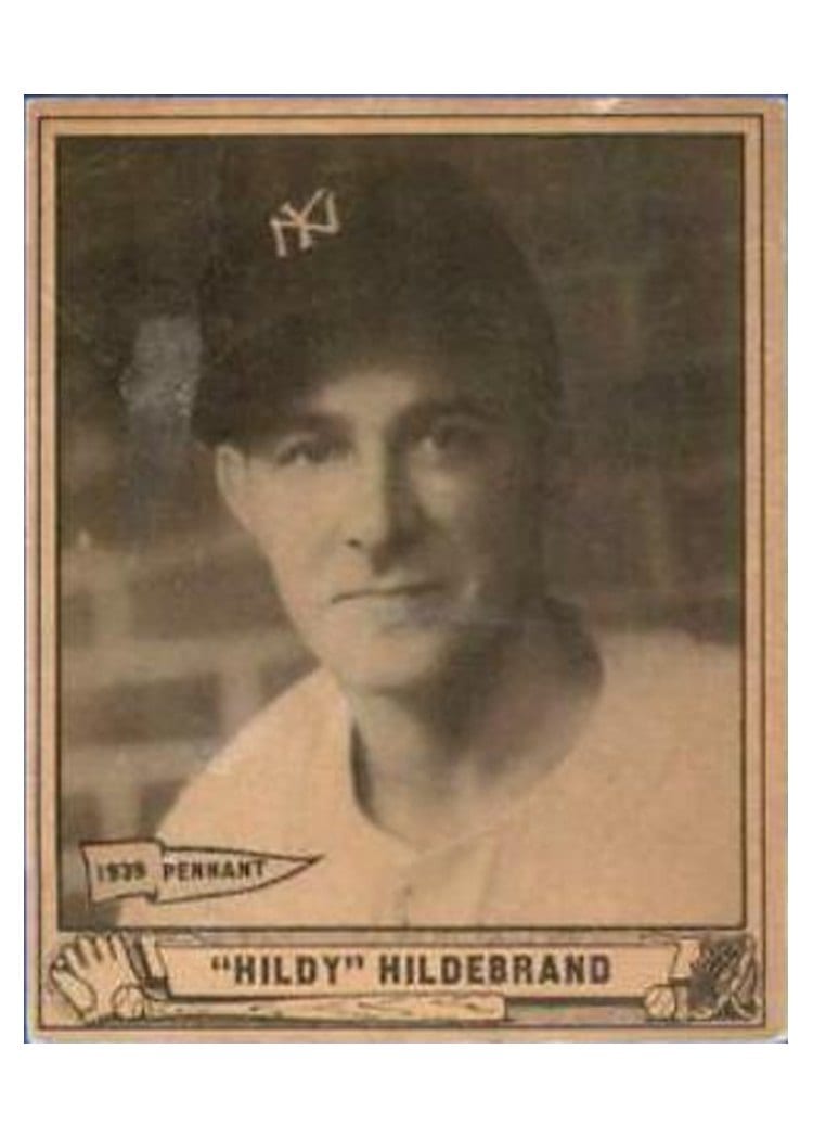 1940 Play Ball Hildy Hildebrand #123 card