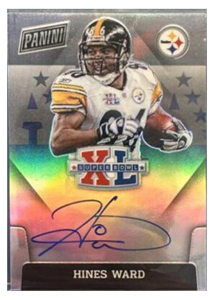 2021 Panini Impeccable Super Bowl Signatures Hines Ward #SBXL-HW card