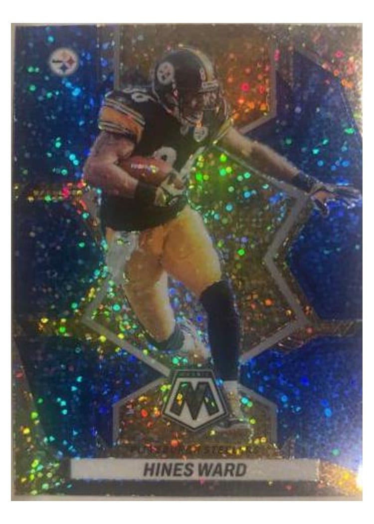 2022 Panini Mosaic Base Set Hines Ward Blue Sparkle #238 card