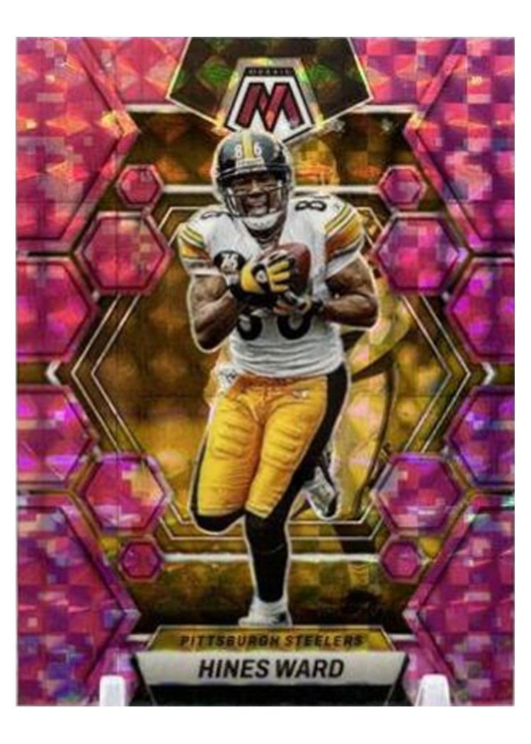 2023 Panini Mosaic Base Set Hines Ward Camo Pink #208 card