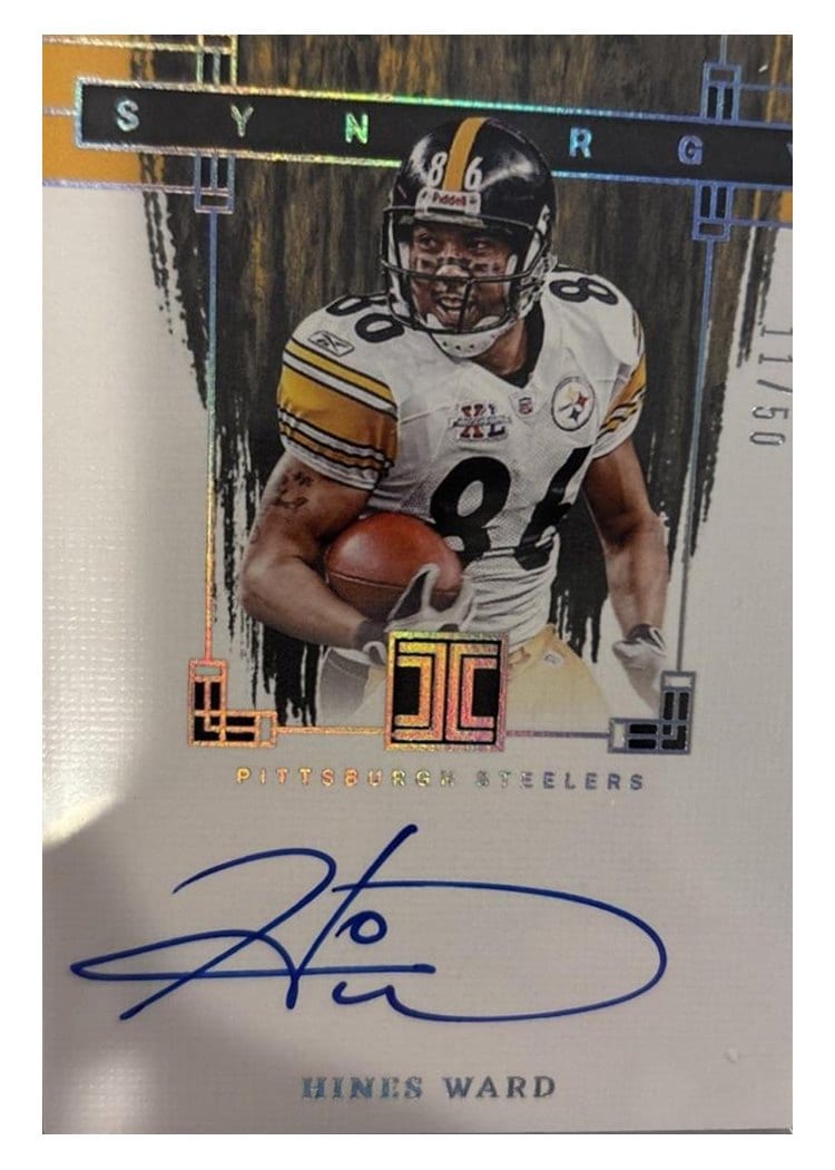 2024 Panini Impeccable Synergy Signatures Hines Ward #3 card