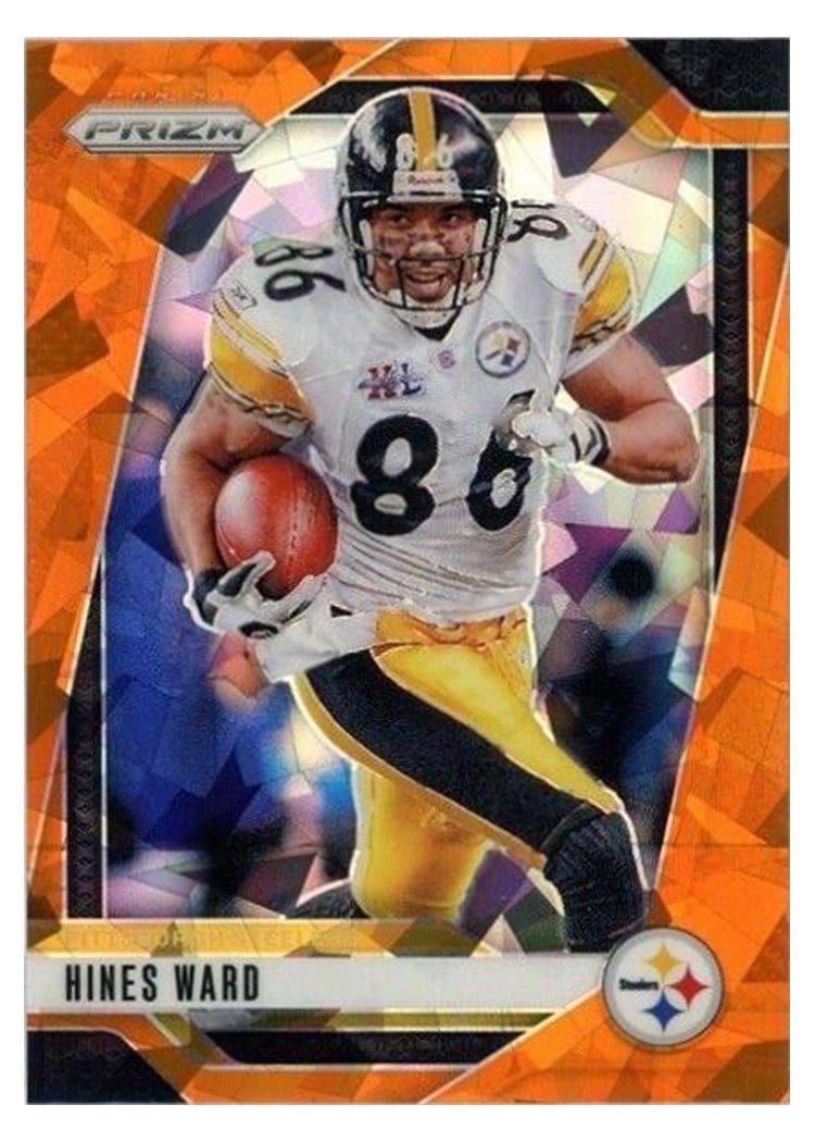 2024 Panini Prizm Base Set Hines Ward Orange Ice #247 card