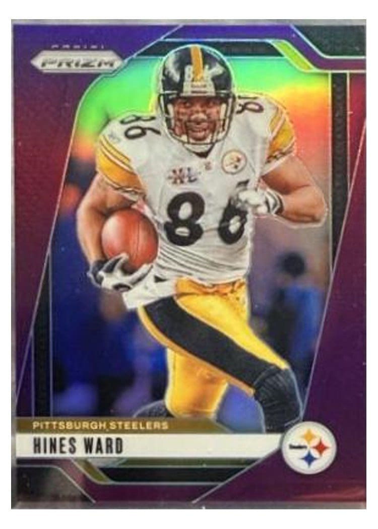 2024 Panini Prizm Base Set Hines Ward Purple #247 card