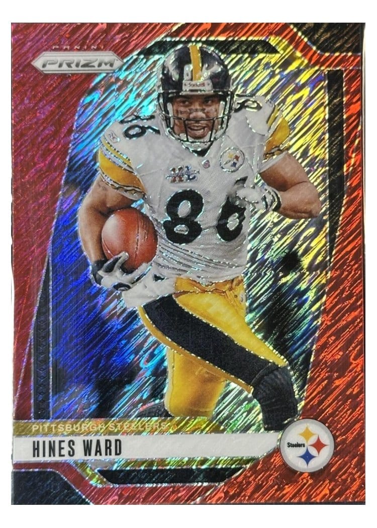 2024 Panini Prizm Base Set Hines Ward Red Shimmer #247 card