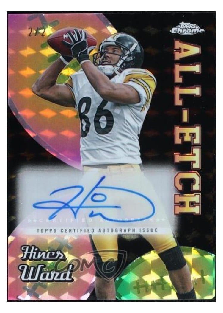 2024 Topps Chrome Chrome All-Etch Autographs Hines Ward #AEA-HW card