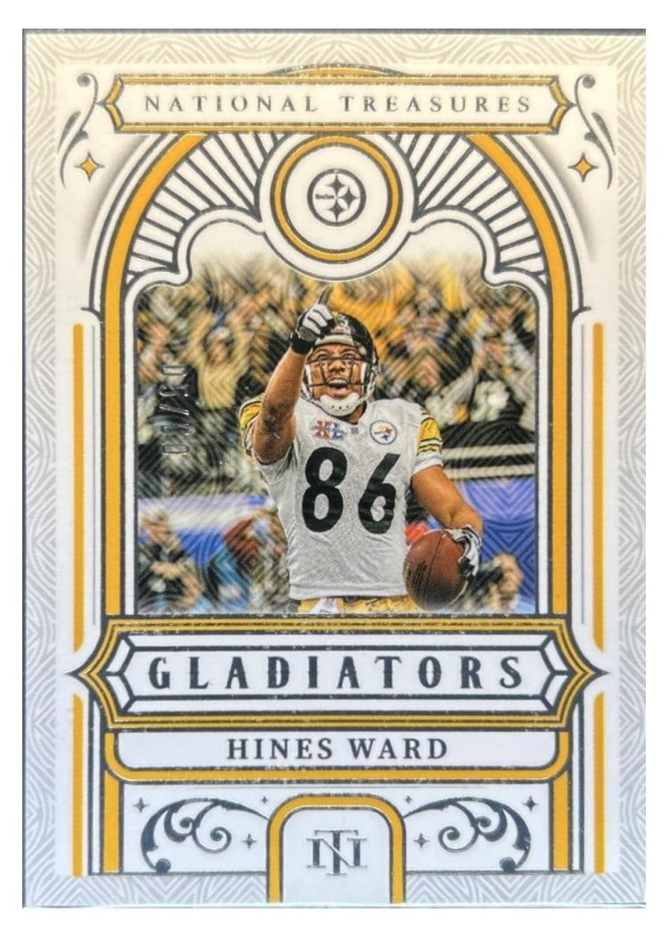 2025 Panini National Treasures Gladiators Hines Ward #25 card